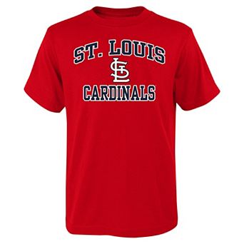 Youth Red St. Louis Cardinals Heart & Soul T-Shirt