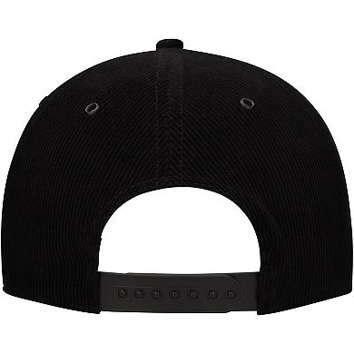 Men's American Needle Black Pittsburgh Penguins Corduroy Chain Stitch Adjustable Hat