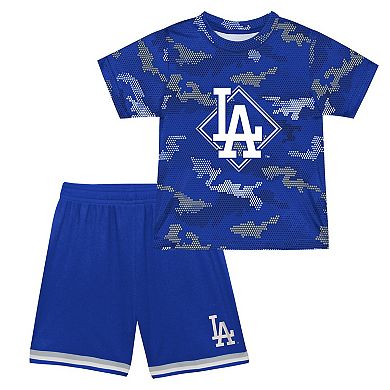Toddler Fanatics Branded Royal Los Angeles Dodgers Field Ball T-Shirt & Shorts Set