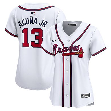 Women's Nike Ronald Acuna White Atlanta Braves Home Limited Player Jersey
