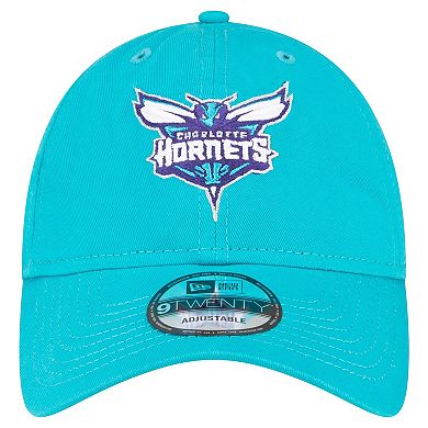 Men's New Era Teal Charlotte Hornets Team 2.0 9TWENTY Adjustable Hat