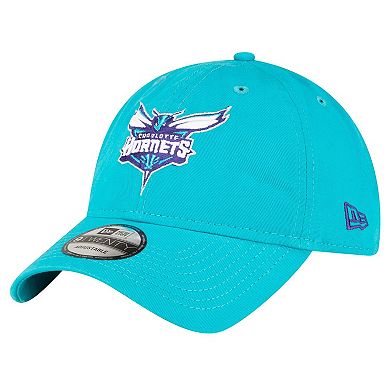Men's New Era Teal Charlotte Hornets Team 2.0 9TWENTY Adjustable Hat