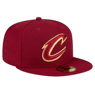 Men's New Era Wine Cleveland Cavaliers 59FIFTY Fitted Hat