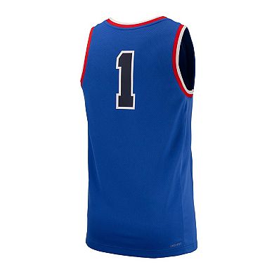 Men's Nike #1 Royal Gonzaga Bulldogs Replica Basketball Jersey