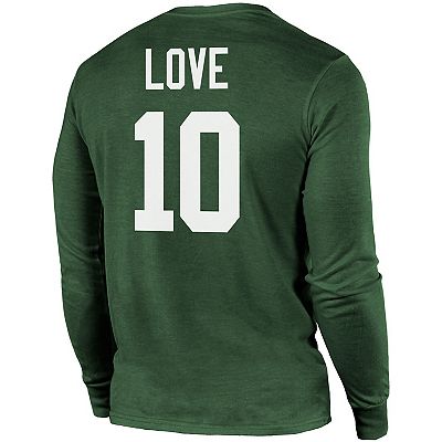 Men's Majestic Threads Jordan Love Green Green Bay Packers Name
