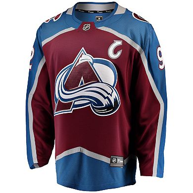 Men's Fanatics Gabriel Landeskog Burgundy Colorado Avalanche Captain Patch Home Breakaway Jersey