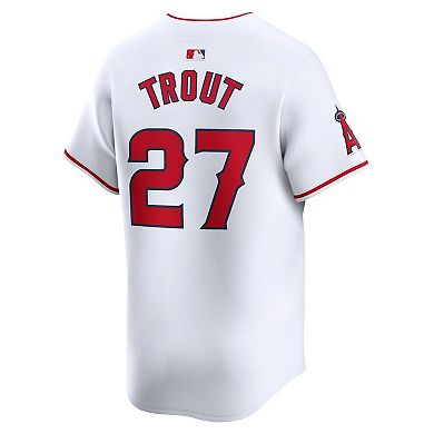 Men's Nike Mike Trout White Los Angeles Angels Home Limited Player Jersey