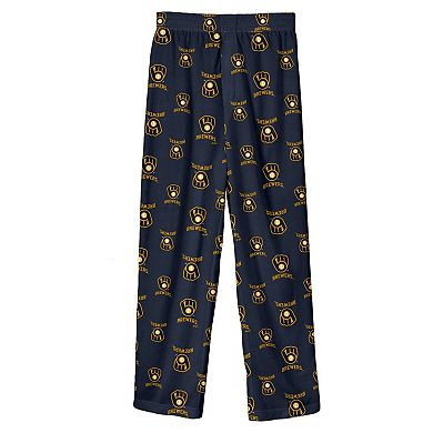 Youth Fanatics Branded Navy Milwaukee Brewers Team Pants