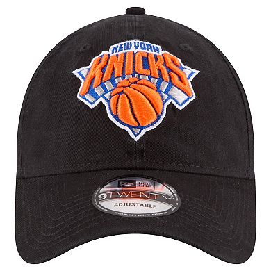 Men's New Era Black New York Knicks Team 2.0 9TWENTY Adjustable Hat