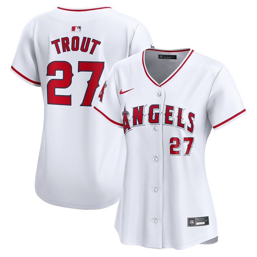 Women's Nike Mike Trout White Los Angeles Angels Home Limited