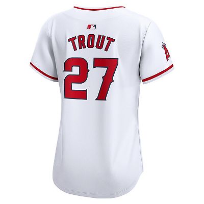 Women's Nike Mike Trout White Los Angeles Angels Home Limited