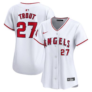 Women's Nike Mike Trout White Los Angeles Angels Home Limited Player Jersey