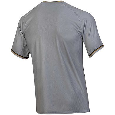 Men's Under Armour Gray Notre Dame Fighting Irish Replica Baseball Jersey