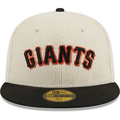 Men's New Era White San Francisco Giants  Corduroy Classic 59FIFTY Fitted Hat