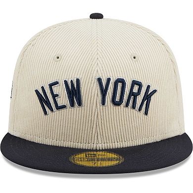 Men's New Era White New York Yankees Corduroy Classic 59FIFTY Fitted Hat