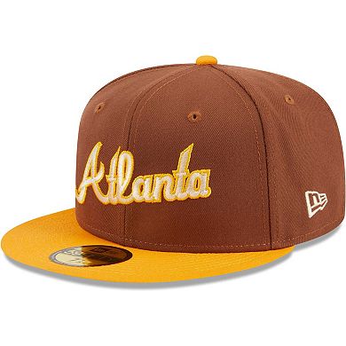 Men's New Era Brown Atlanta Braves Tiramisu 59FIFTY Fitted Hat