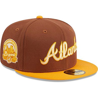 Men's New Era Brown Atlanta Braves Tiramisu 59FIFTY Fitted Hat