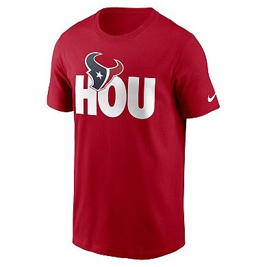 Men's Nike  Red Houston Texans Local Essential T-Shirt