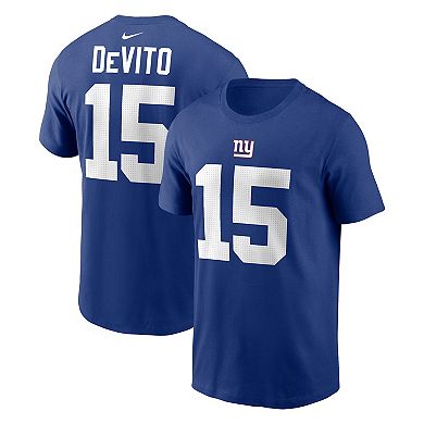 Men's Nike Tommy DeVito Royal New York Giants Name & Number T-Shirt