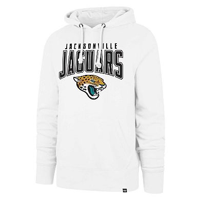 Men's '47 White Jacksonville Jaguars Elements Arch Headline Pullover Hoodie