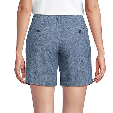 Petite Lands' End Classic 7" Chambray Shorts