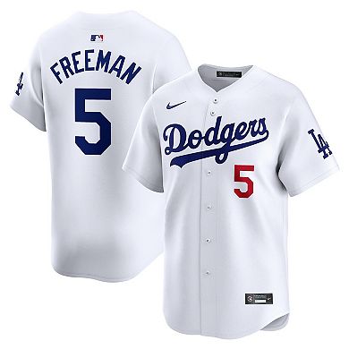 Men's Nike Freddie Freeman White Los Angeles Dodgers Home Limited Player Jersey