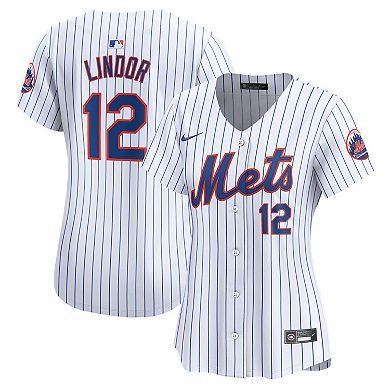 Women's Nike Francisco Lindor White New York Mets Home Limited Player Jersey