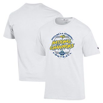 Men's Champion White South Dakota State Jackrabbits 2023 FCS Football National Champions Locker Room T-Shirt