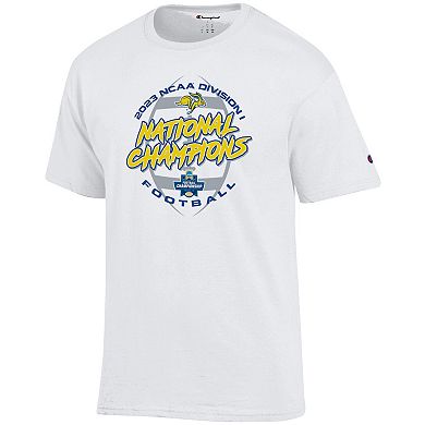 Men's Champion  White South Dakota State Jackrabbits 2023 FCS Football National Champions Locker Room T-Shirt