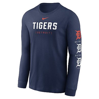 Men's Nike Navy Detroit Tigers Repeater Long Sleeve T-Shirt