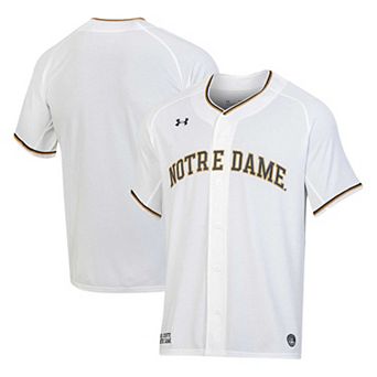 Men's Under Armour White Notre Dame Fighting Irish Replica Baseball Jersey