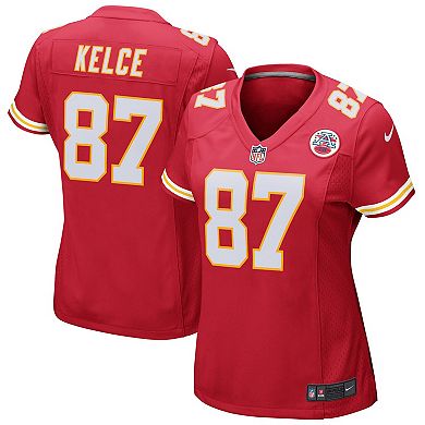 Women's Nike Travis Kelce Red Kansas City Chiefs Game Jersey