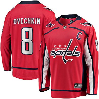Men's Fanatics Alexander Ovechkin Red Washington Capitals Captain Patch Home Breakaway Jersey
