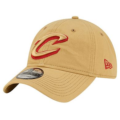 Men's New Era Tan Cleveland Cavaliers Team 2.0 9TWENTY Adjustable Hat