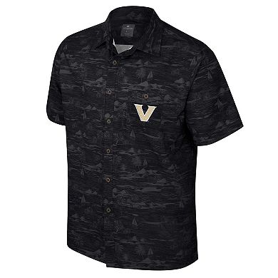 Men's Colosseum Black Vanderbilt Commodores Ozark Button-Up Shirt