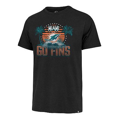 Men's '47 Black Miami Dolphins Regional Franklin T-Shirt
