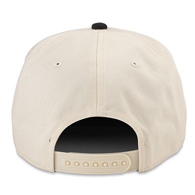 Men's American Needle White/Black Boston Bruins Burnett Adjustable Hat