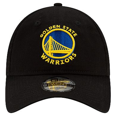 Men's New Era Black Golden State Warriors Team 2.0 9TWENTY Adjustable Hat