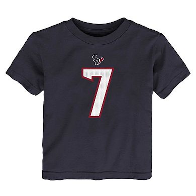 Toddler Nike C.J. Stroud Navy Houston Texans Player Name & Number T-Shirt