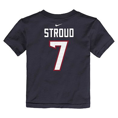 Toddler Nike C.J. Stroud Navy Houston Texans Player Name & Number T-Shirt