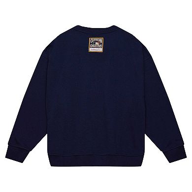 Women's Mitchell & Ness Navy Houston Astros Cooperstown Collection Logo Pullover Sweatshirt