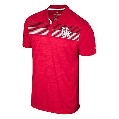 Men's Colosseum Red Houston Cougars Langmore Polo