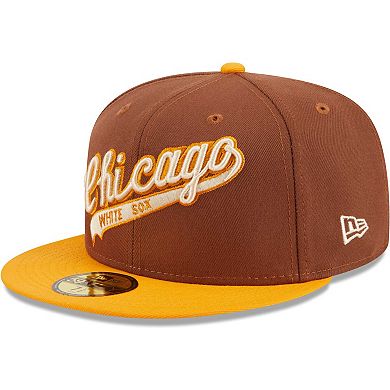 Men's New Era Brown Chicago White Sox Tiramisu 59FIFTY Fitted Hat