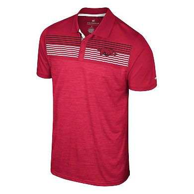 Men's Colosseum Cardinal Arkansas Razorbacks Langmore Polo