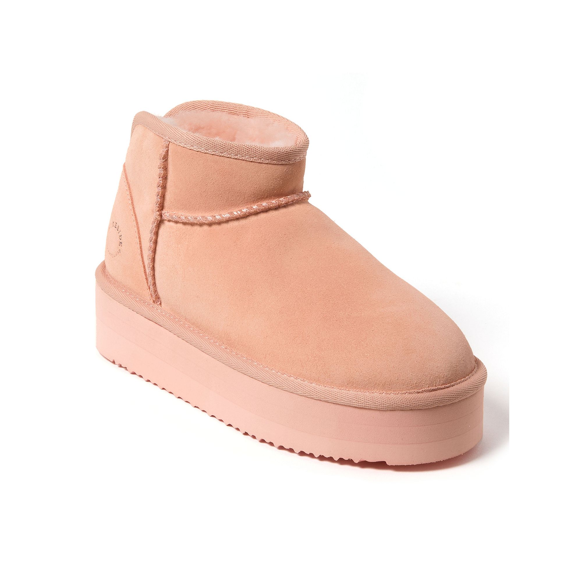Fireside by Dearfoams Kingston Womens Shearling Platform Slippers, Size: 6