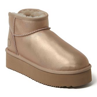 Fireside by Dearfoams Kingston Women's Shearling Platform Slippers