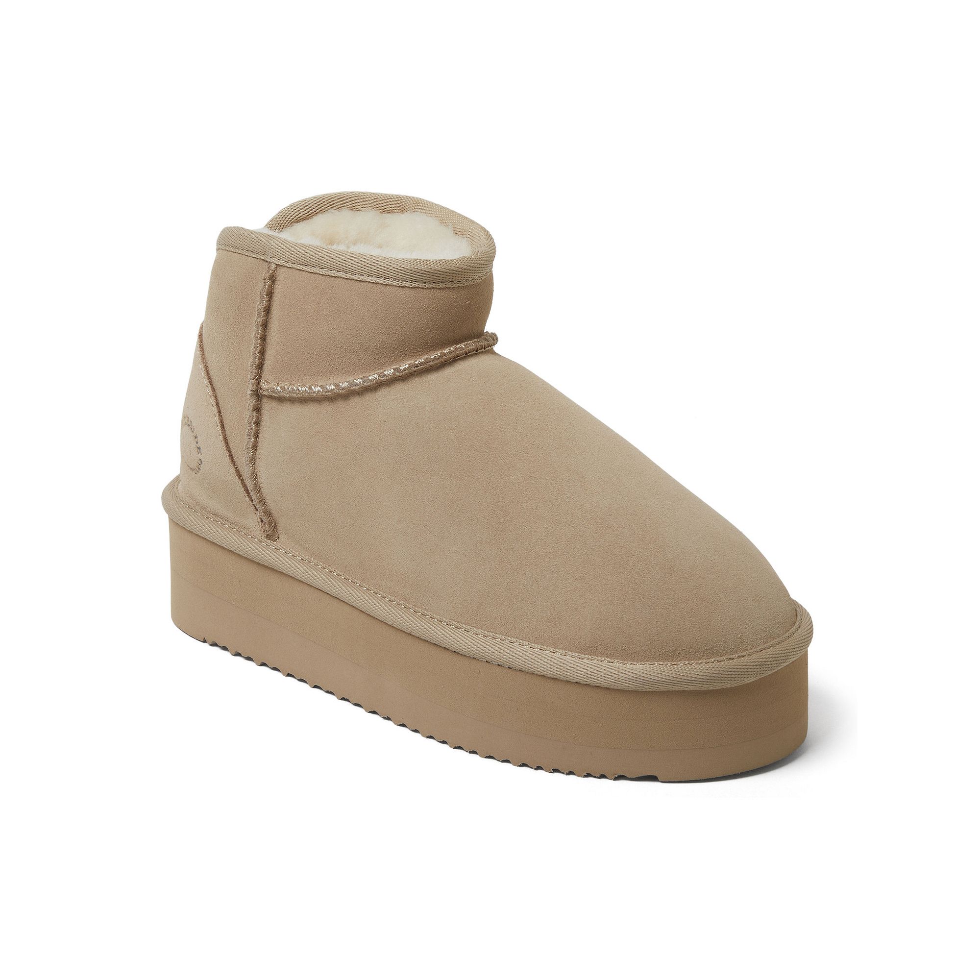 Fireside by Dearfoams Kingston Womens Shearling Platform Slippers, Size: 8