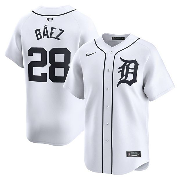 Men s Nike Javier Baez White Detroit Tigers Home Limited Player Jersey