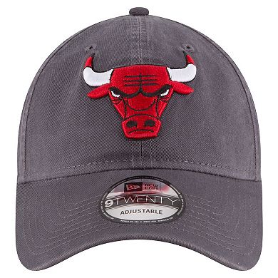 Men's New Era Charcoal Chicago Bulls Team 2.0 9TWENTY Adjustable Hat