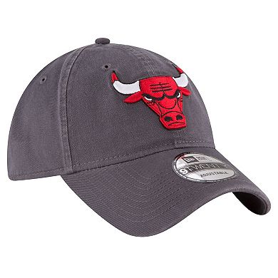Men's New Era Charcoal Chicago Bulls Team 2.0 9TWENTY Adjustable Hat